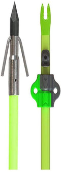 Muzzy Classic Chartreuse Fish Arrw W/Carp Point Bottle Slide