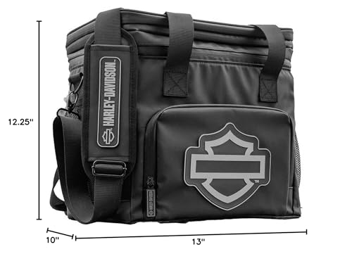 Harley-Davidson Open Bar & Shield Soft Cooler - Leak-Proof Body & Zippers