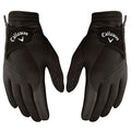 Callaway Golf Thermal Grip, Cold Weather Golf Gloves, Cadet Medium, 1 Pair, (Left And Right) , Black