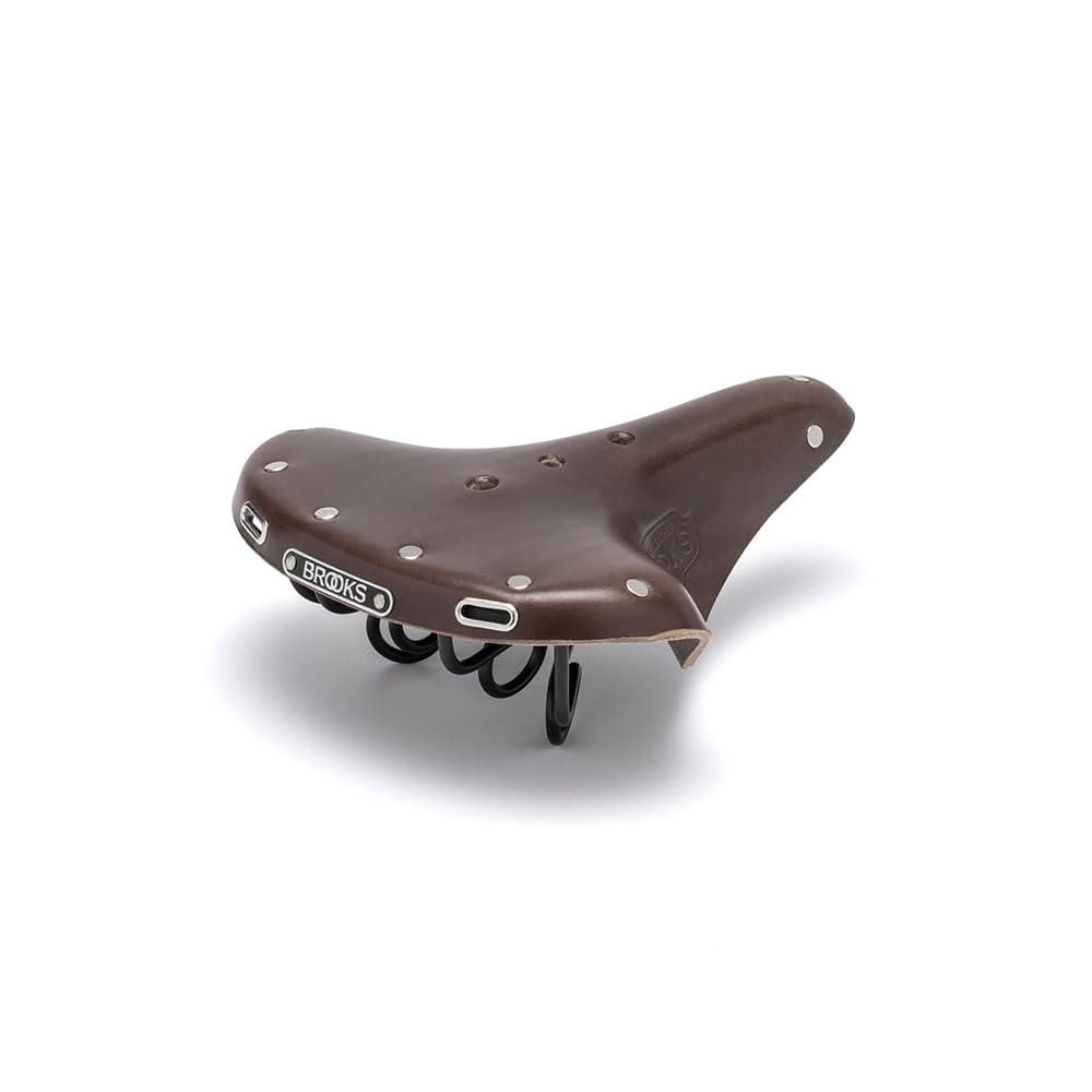 Brooks England B72, Commuting Bike Handmade Leather Saddle with Loop Suspension, Brown, One Size