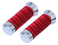 Lowrider Red Custom Swirl Velour Grips for Bike Handle Bars, Bicycle Handle Bars, Works on 7/8  Handlebar. 1 Set