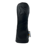 Sunfish Leather Golf Headcover Set 1-3-X Driver Fairway Hybrid Black On Black Murdered Out