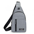 Dipdey Cross Chest Bag For Men Shoulder Bag Crossbody Backpack Waterproof Sling Backpack Bag With Usb Charging Port For Travelin