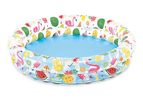 Intex Inflatable Stars Kiddie 2 Ring Circles Swimming Pool (48'' X 10'') [Assorted Styles]
