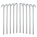 Ram-Pro 40-Piece Tent Garden Stakes Heavy Duty, Galvanized Steel Pegs Rust-Free Garden Edging Fence Hook, Landscape Pins  For Ou