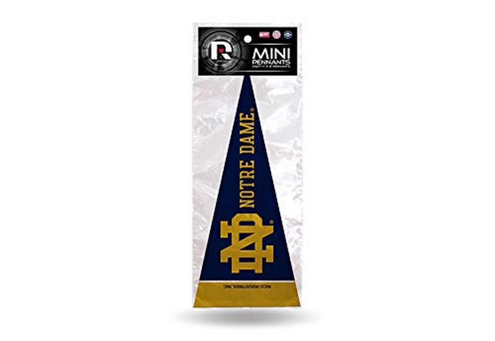 Rico Industries Ncaa Notre Dame Fighting Irish 8-Piece 4-Inch By 9-Inch Classic Mini Pennant D  Cor Set