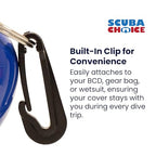 Scuba Choice Scuba Diving Skum-Ball Regulator Mouthpiece Cover With Clip, Blue