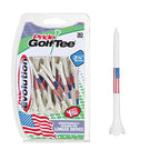 Pride Performance Professional Tee System Evolution 3-1/4 Inch Plastic Golf Tees (30 American Flag 3 1/4'' Tees)