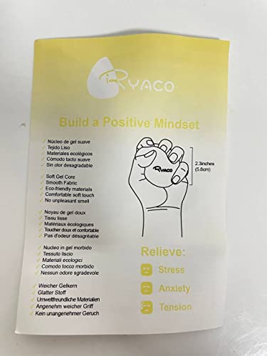 Ryaco 2Pcs Hand Exercise Gel Stress Balls Set, Soft & Hard Gel Balls Set Of 2 For Adults & Kids - Anxiety Relief, Resistance Tra