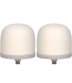 Ceramic Dome Water Filter Silver Impregnated With Active Carbon (2 Pack)