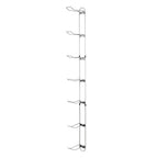 Knape & Vogt John Sterling Sports Rack For Garage, 7-Ball Capacity, Alloy Steel, Silver, 63-1/8''