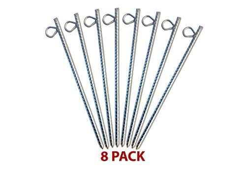 14'' Industrial Outdoor Party Tent Stakes And Ground Stakes (8)