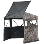 Vevor Hunting Blind, 6-7 Person Ground Blinds With Carrying Bag, Portable Camouflage Tent, Reinforced Durable Concealed Shelter