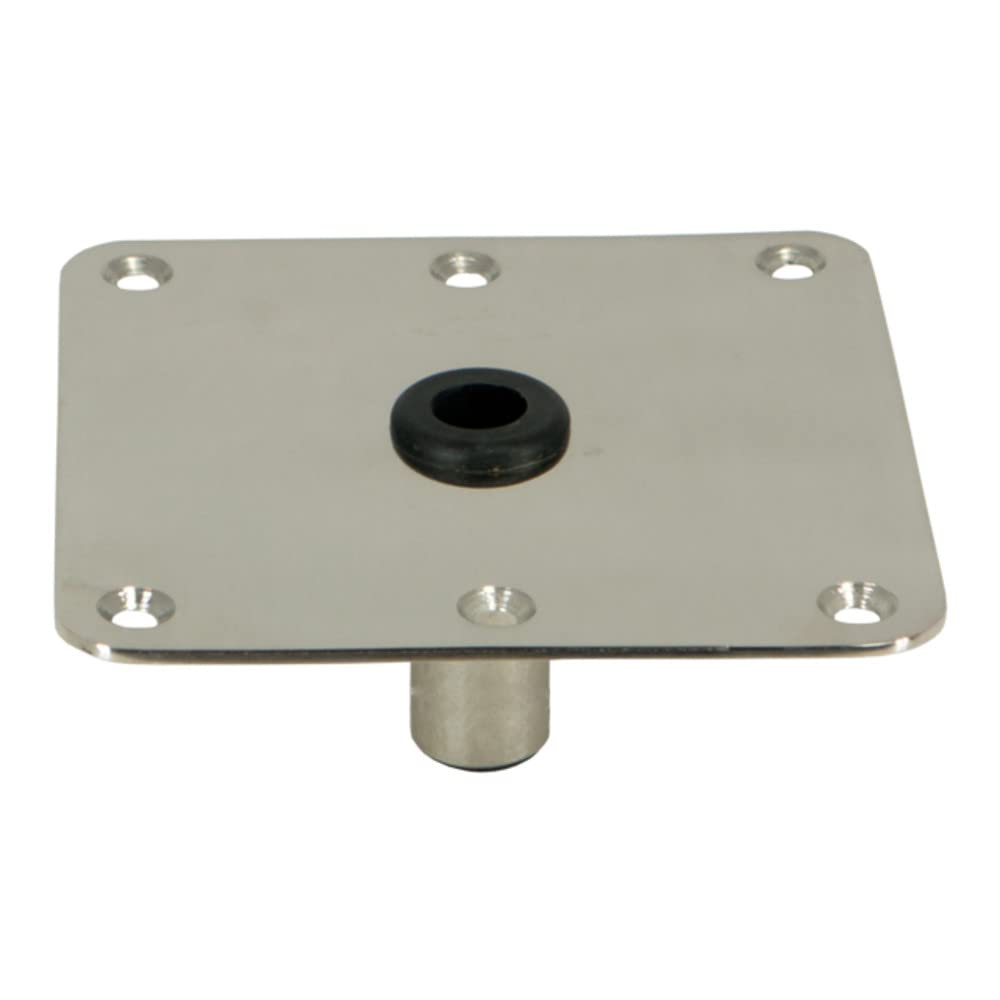 Springfield Kingpin 7'' X 7'' Stainless Steel Square Base (Threaded)