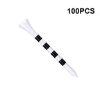 Zivisk Wooden Golf Tees 2-3/4 Inch 100 Count, 2.75'' Long Golf Wood Bamboo Tees(White,70Mm)