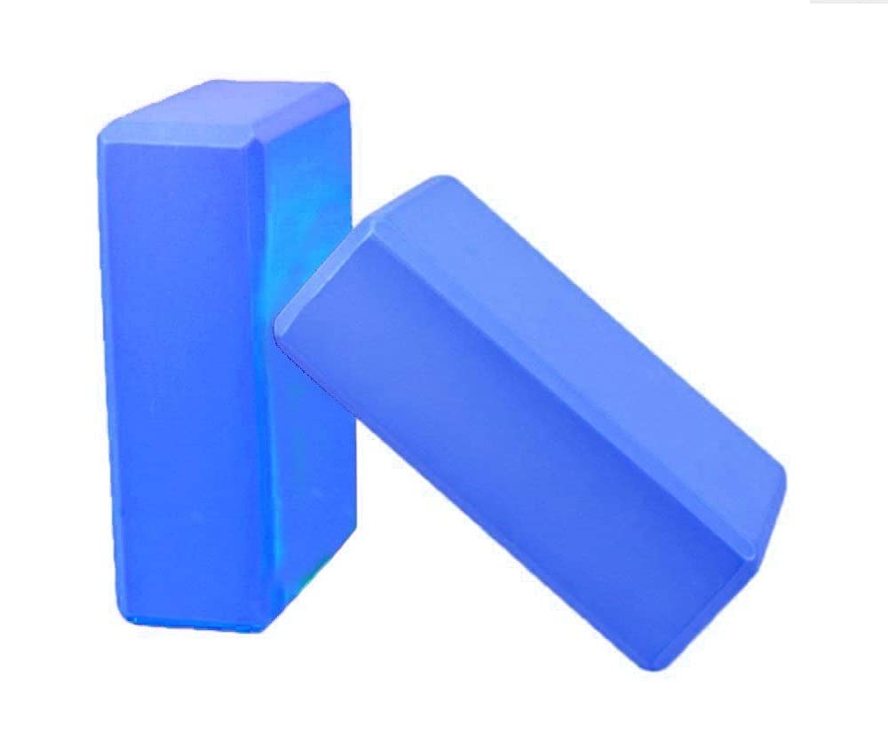 Acharaj NonToxic Exercise Fitness Yoga Blocks Foam Bolster Pillow Cushion Gym Training  2 Pcs Set (Assorted Color).