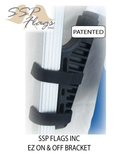 Ssp Flags Handicap Small 6In.X9In. Golf Cart Flag Ez On & Off Bracket