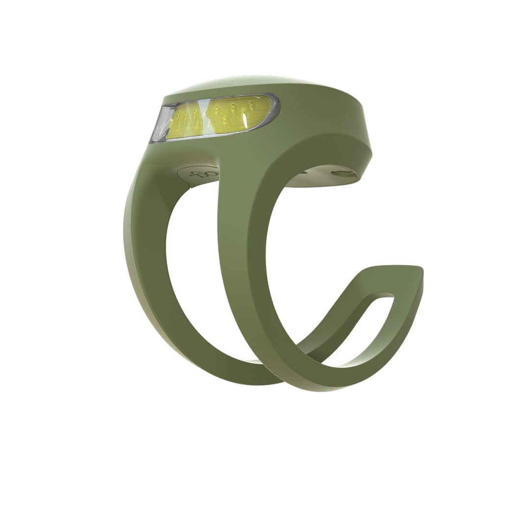 Knog Frog Front Bike Light - Iconic Bicycle Light Reborn with Bright 40 Lumen LED output, 9 light Modes, Flexible Mount, USB-C R