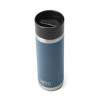 Yeti Rambler 18 Oz Bottle, Stainless Steel, Vacuum Insulated, With Hot Shot Cap, Nordic Blue
