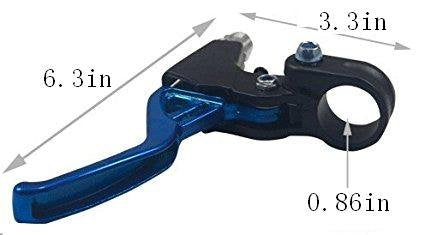 Bicyclestore 1 Pair Universal Aluminum Alloy Bicycle Brake Handle Mountain Road Bike Brake Lever Diameter 22Mm(Black)