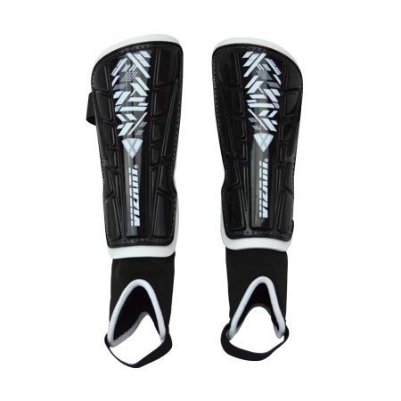Vizari Malaga Shin Guard, Black/White, Large