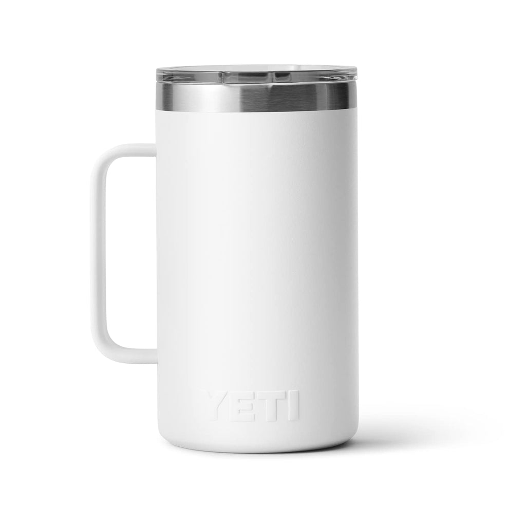 Yeti Rambler 24 Oz Mug, Vacuum Insulated, Stainless Steel With Magslider Lid, White