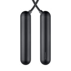 [Tangram Factory] Smart Rope - Led Embedded Jump Rope (Black, Medium)