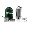 Kelly Kettle Base Camp Stainless Steel Basic Kit 54 Oz.(1.6 Ltr) Large Stainless Steel Camp Kettle, Lightweight Camping Kettle W