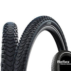 Schwalbe Marathon Mondial Tyre, Black/Reflective, V-Guard Folding, 28X2.25 (57-622)