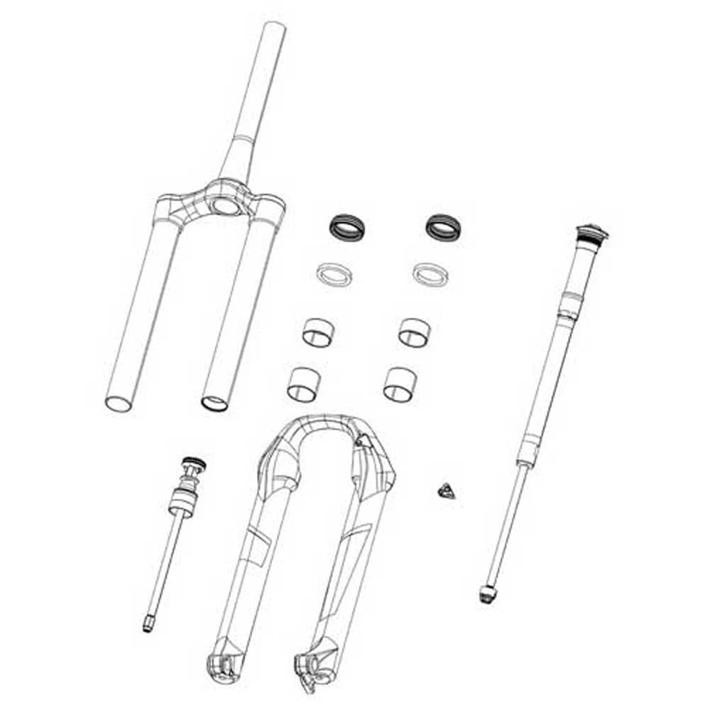 Rockshox Decal Kit, 35Mm, Gray