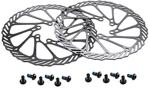 Besnin Bike Rotor 2 Pcs Bike Brake Rotors 203Mm With 12 Bolts For Mountain Bike Road Bike Mtb Bmx, Cycling Bicycle Disc Brake Ro