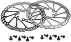 Besnin Bike Rotor 2 Pcs Bike Brake Rotors 203Mm With 12 Bolts For Mountain Bike Road Bike Mtb Bmx, Cycling Bicycle Disc Brake Ro