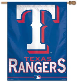 Texas Rangers 27 x37 Banner Flag