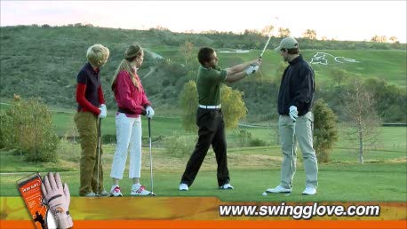 Swing Glove Black Left Best Golf Training Aid/Play All Mens Sizes (L)