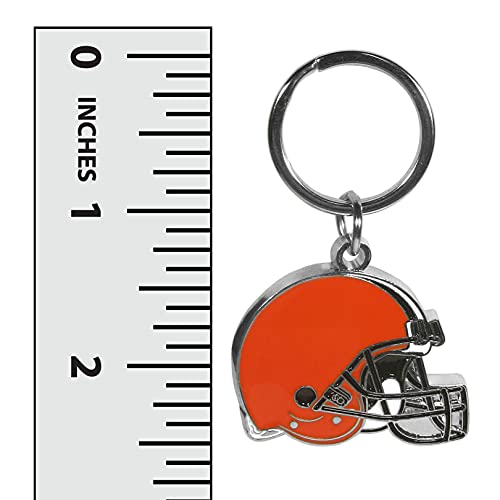 Cleveland Browns Chrome Logo Cut Keychain