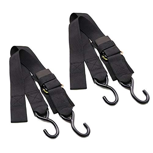 Meili Heavy Duty Boat Trailer Transom Strap (2Pk) - 2 Inch X 48 Inch Adjustable Marine Boat Tie Down Straps To Trailer (Shipped