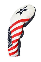 Usa 1, 3, H Golf Headcover Patriot Vintage Retro Patriotic Driver Fairway Wood Hybrid Head Cover