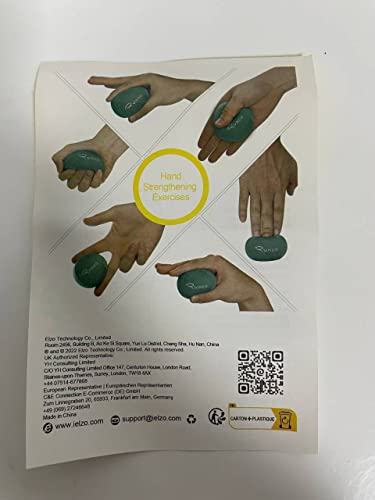 Ryaco 2Pcs Hand Exercise Gel Stress Balls Set, Soft & Hard Gel Balls Set Of 2 For Adults & Kids - Anxiety Relief, Resistance Tra