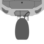Minn Kota 1810372 Raptor Universal Sandwich Adapter Bracket, Black