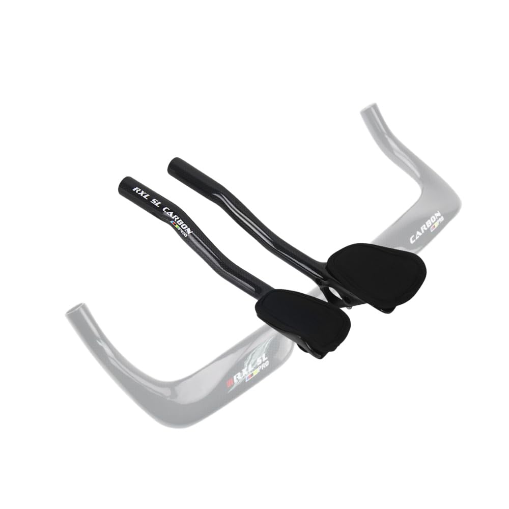 Yccyctrek Carbon Fiber aero bars for road bike aero bars 340mm TT Rest bullhorn aerobar Bicycle Cycling clip on earo bars 3K Glo