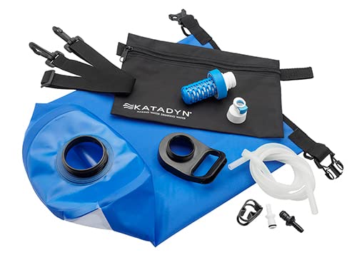 Katadyn Gravity Befree 6L Water Microfilter, Camping, Backpacking, Emergency Preparedness, Blue