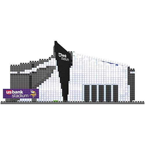 FOCO NFL Minnesota Vikings 3D Brxlz Stadium Building Blocks Set, Team Color, One Size