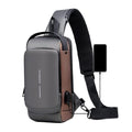 Mukund Waterproof Unisex Sling Bag Anti Theft | Usb Charging Port Shoulder Backpack With Multifunctional Use For Travel, Hiking,
