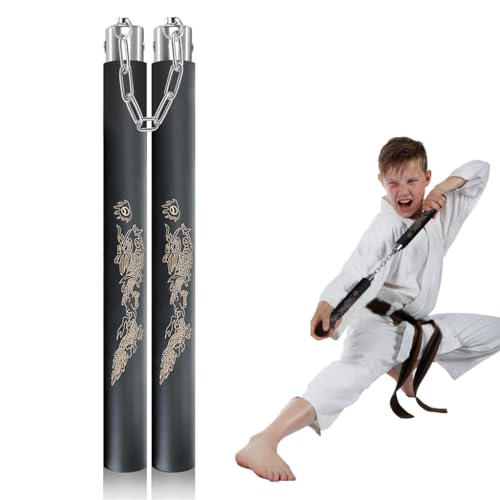 Optifit Kids Use Nunchucks, 12 Inches Eva Foam Nunchucks For Training, 360 Degree Flexible Rotation StarterS Nunchucks For Mart