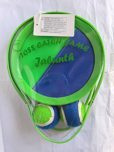 Jalunth Ball Catch Set Games Toss Paddle - Beach Toys Back Yard Outdoor Pool Backyard Throw Sticky Set Age 3 4 5 6 7 8 9 10 11 1