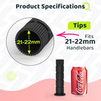 Saplize Bike Handlebar Grips, For Kids Girls Boys Bikes, Balance Bikes, Road Bikes And Scooters, Length 49, Black