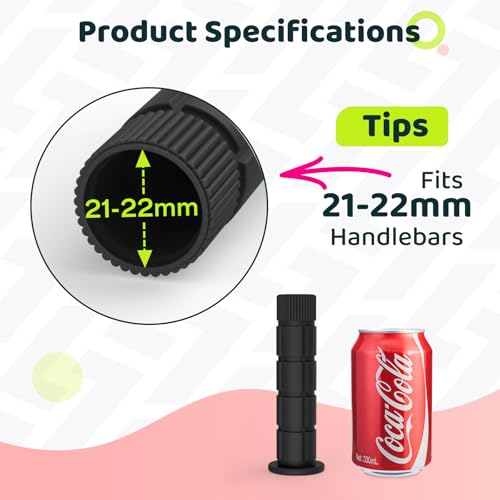 Saplize Bike Handlebar Grips, For Kids Girls Boys Bikes, Balance Bikes, Road Bikes And Scooters, Length 49, Black