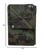 Stansport Medium-Duty Rip-Stop Tarp 8 X 10 - Green Camo (T-810-C)