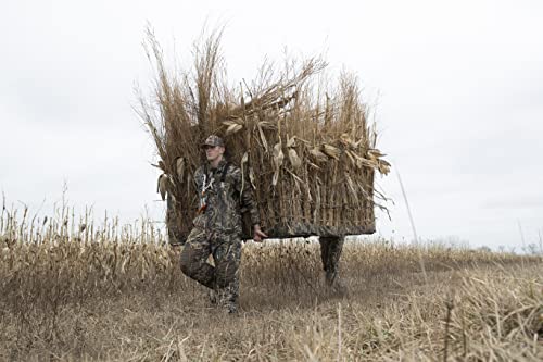Avian-X G-Blind 4-Person Hunting Blind | Unique G-Shaped Frame Waterfowl Blind In Mossy Oak Shadow Grass Habitats Camo