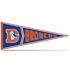 Rico Industries Nfl Football Denver Broncos Retro - Alt 12'' X 30'' Felt Wall D  Cor Pennant - Great For Home/Bed Room/Man Cave